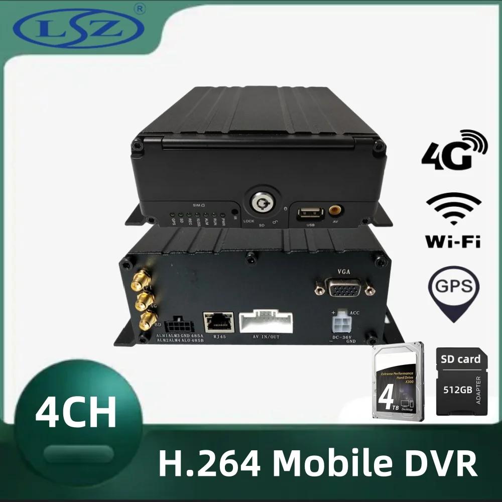 Ʈ    , H.264 4CH HDD MDVR, 4G, GPS, WIFI  